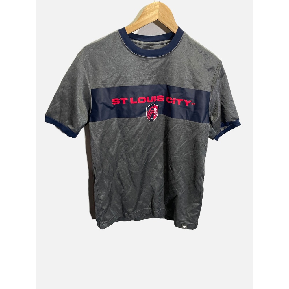 Fanatics St Louis City SC‎ Mens Soccer Jersey Shirt Grey Navy Blue Size Medium